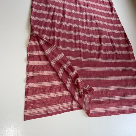 Joie Brellen Twist-back Tank Striped Maxi Dress Small 100% Linen Tropic Red - Picture 3 of 12